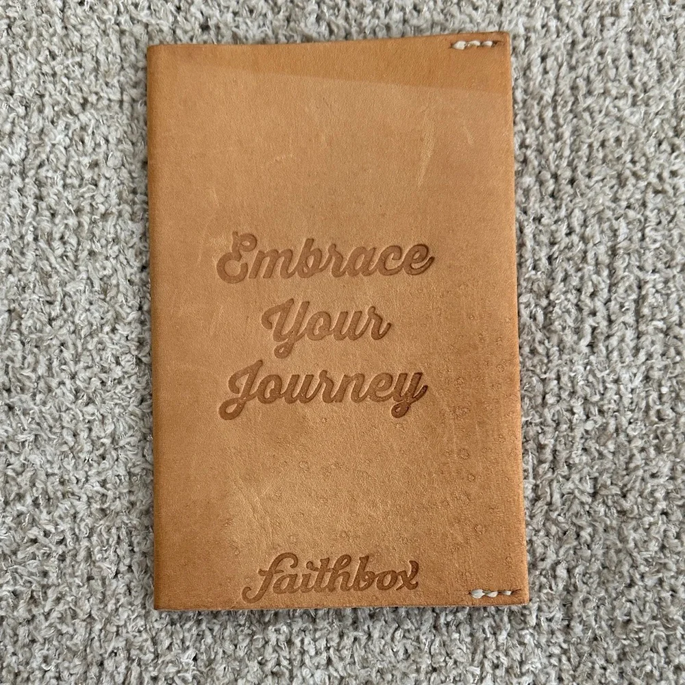 Faithbox Tan Leather Journal
